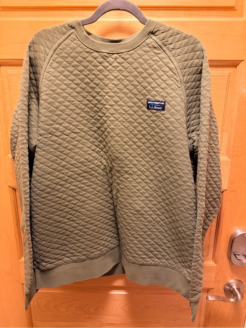 L.L. Bean Quilted Crewneck Sweater